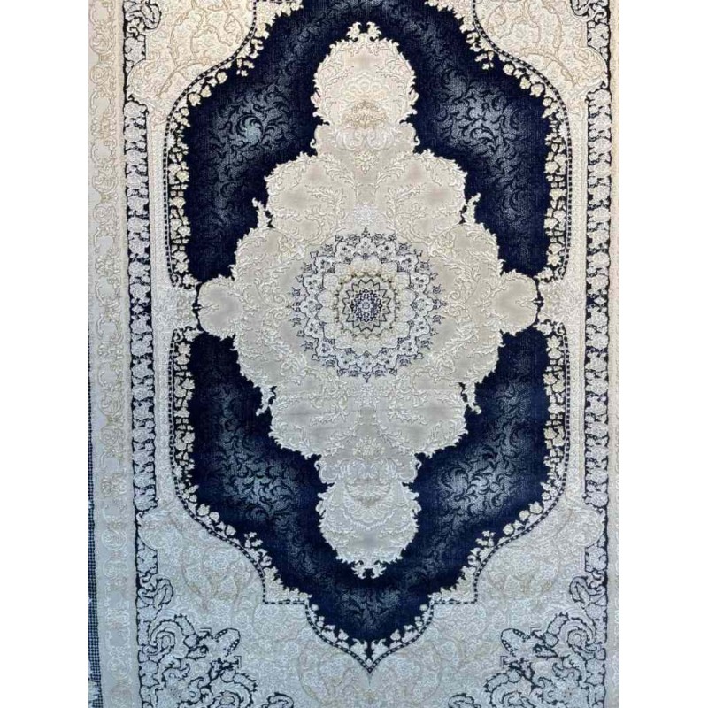 سجاد تركي اليمامة كلاسيك سميك ناعم 40378A كحلي مقاس 250*350