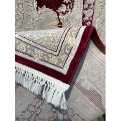 سجاد تركي اليمامة كلاسيك سميك ناعم 40378A احمر مقاس 100*400