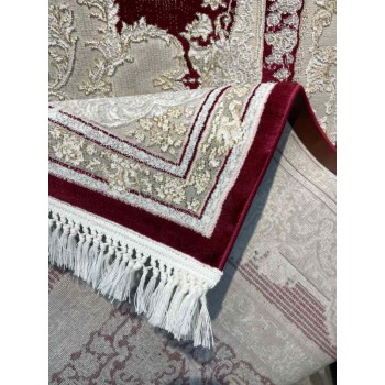 سجاد تركي اليمامة كلاسيك سميك ناعم 40378A احمر مقاس 100*400