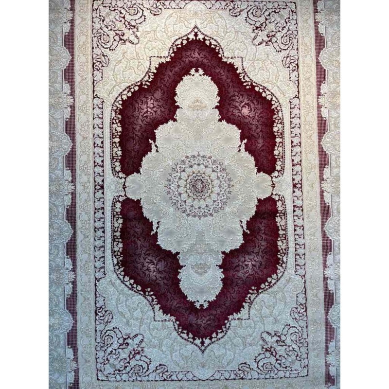 Al Yamama Classic Thick Soft Turkish Carpet 40378A red Size 100*400