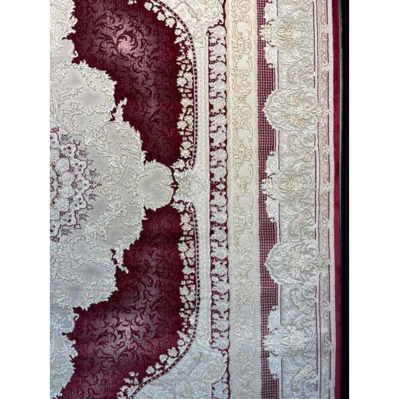 Al Yamama Classic Thick Soft Turkish Carpet 40378A red Size 100*400