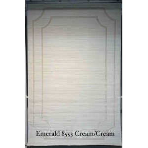 Turkish rug emerald frame 8553 cream cream size 400*500