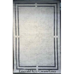 Turkish rug emerald frame 8572 cream gray size 400*500