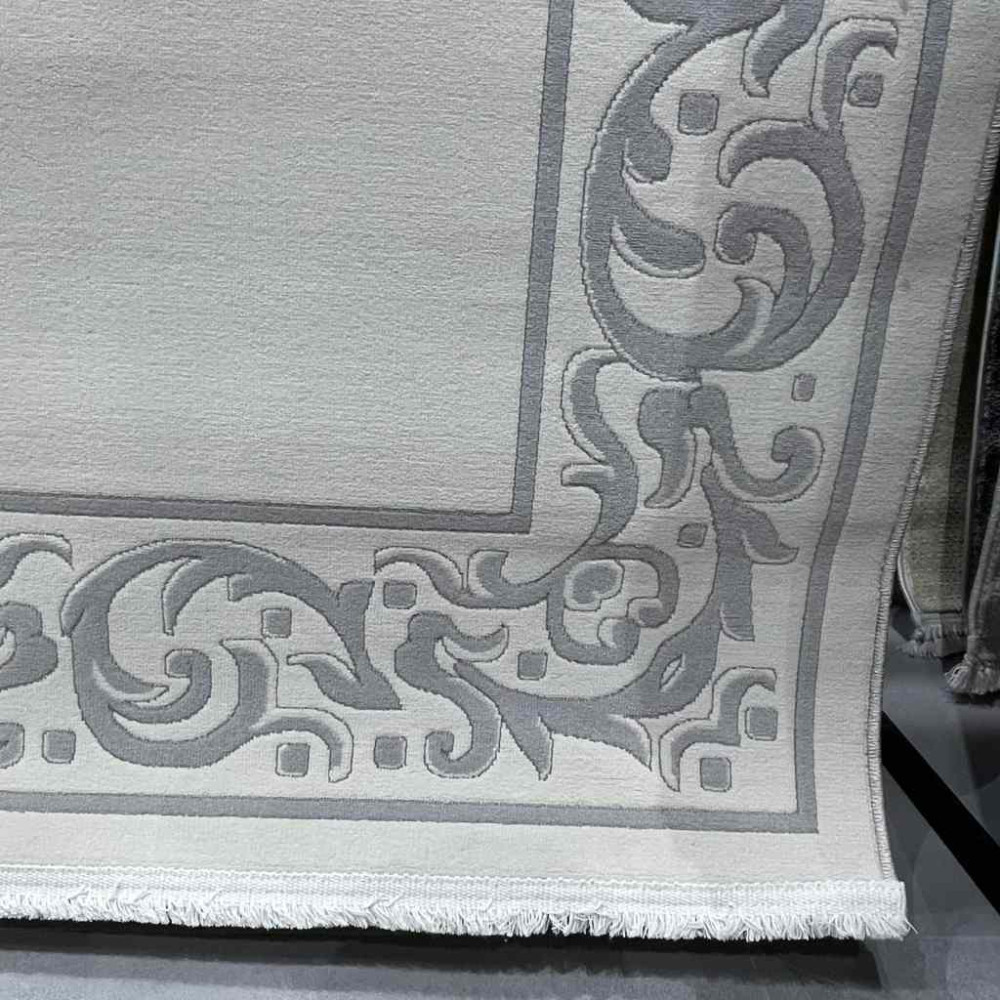 سجاد تركي فلورنس J674 كريم رصاصي مقاس 100*200