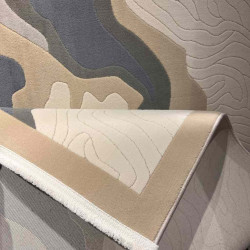 سجاد تركي فلورنس 620 كريم سماوي مقاس 100*300