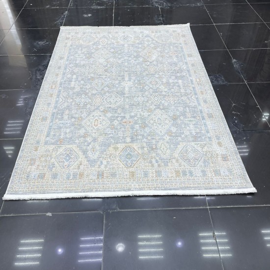 سجاد بوهيمي تركي جاليري F536CT11 رصاصي كريم مقاس 300*400