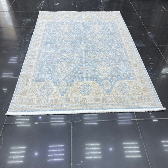 Bohemian Gallery Turkish Carpet F536CT11 Blue Cream Size 250*350