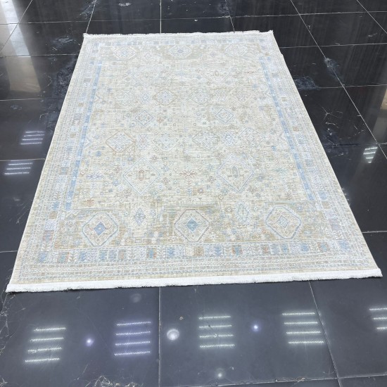 سجاد بوهيمي تركي جاليري F536CT11 كريم بيج مقاس 150*220