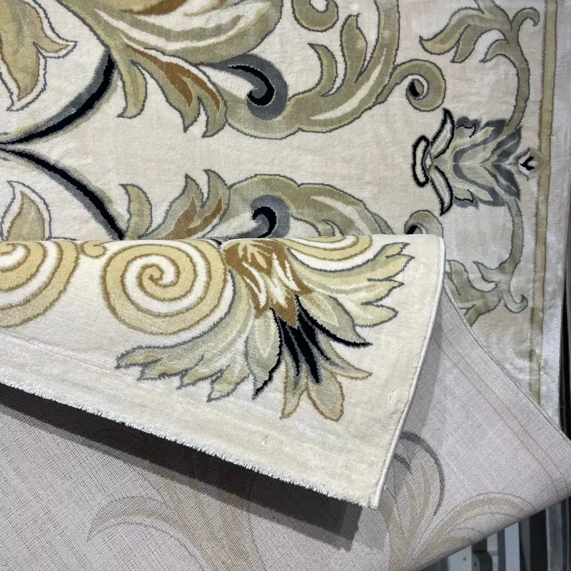 Turkish rug LAMINA French pattern 40844A cream size 400*400