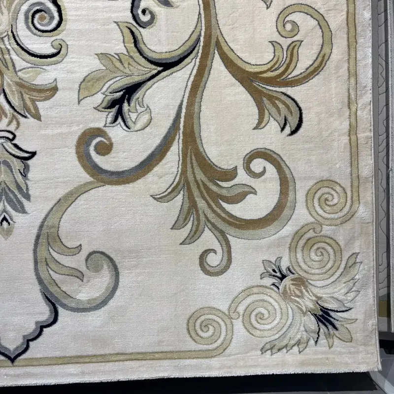 Turkish rug LAMINA French pattern 40844A cream size 400*400