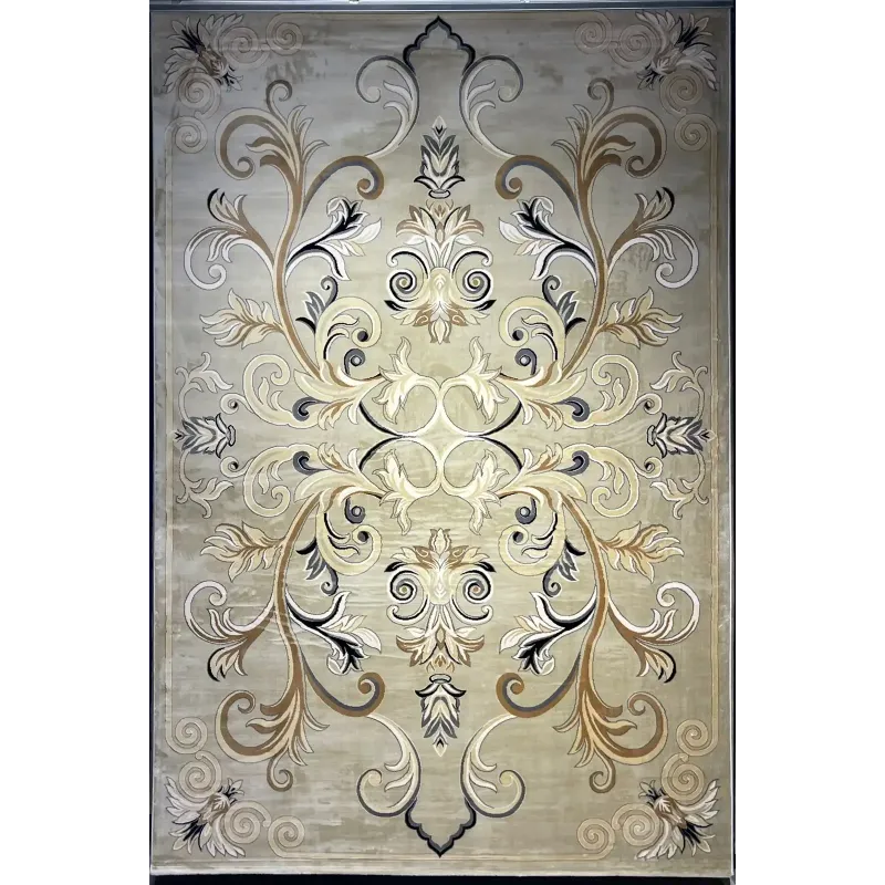 Turkish rug LAMINA French pattern 40844A vizon size 400*400