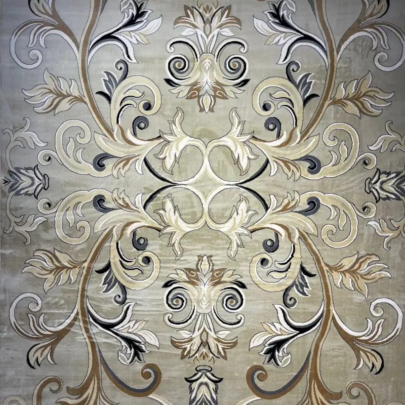 Turkish rug LAMINA French pattern 40844A vizon size 400*400