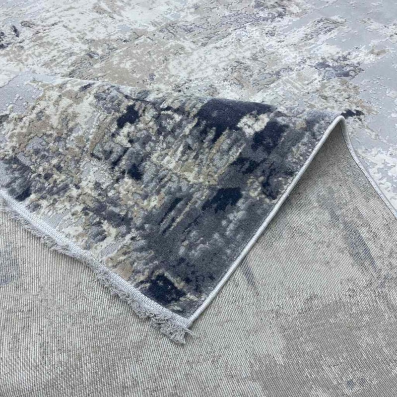سجاد ماركو تركي 15456A رصاصي ازرق مقاس 80*150