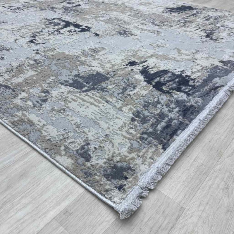 سجاد ماركو تركي 15456A رصاصي ازرق مقاس 80*150