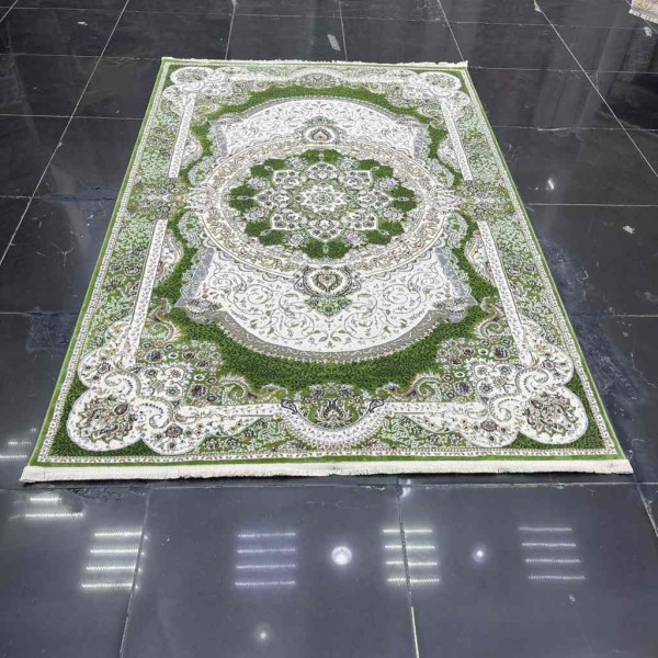 Classic soft Turkish carpet NC63B green size 400*600