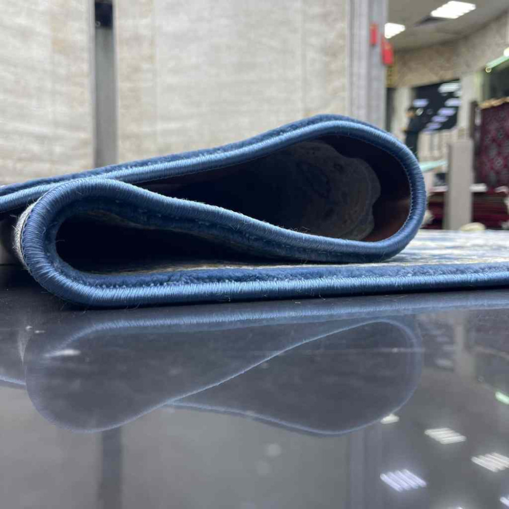 سجاد نجلة تركي كلاسيك ناعم NC63B سماوي مقاس 120*180