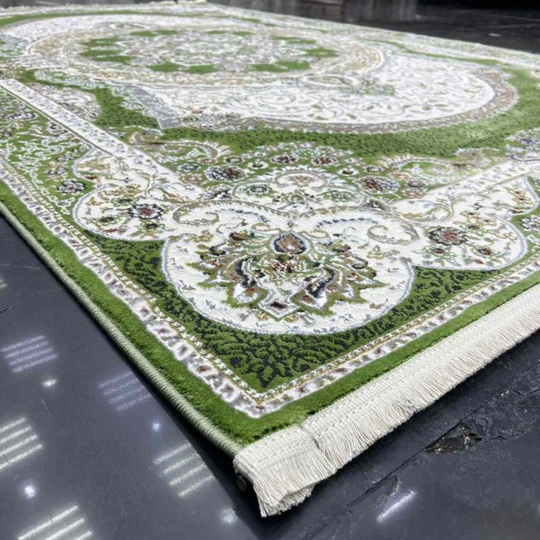 Classic soft Turkish carpet NC63B green size 400*600