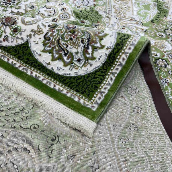 Classic soft Turkish carpet NC63B green size 400*600