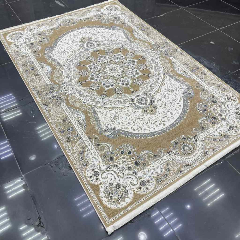 سجاد نجلة تركي كلاسيك ناعم NC63B بيج بيج مقاس 120*180
