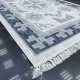 Turkish Burlap Rug Oakville OH363A Blue Cream Size 200*300