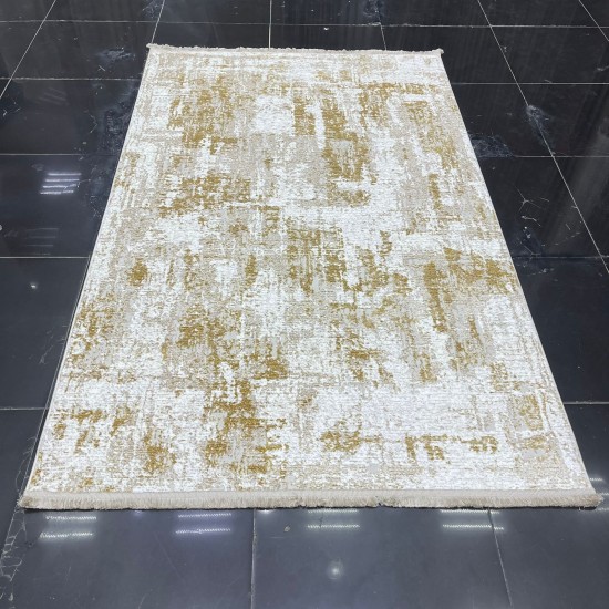 Turkish Oceanus Carpet 02678C Gold Beige Size 150*230