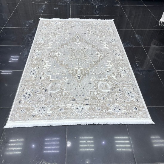 Turkish Oceanus Carpet 05961B Blue Beige Size 400*500