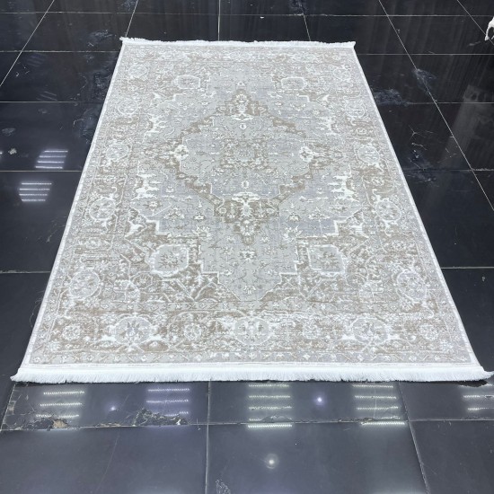 Turkish Oceanus Carpet 05961B Beige Size 400*500