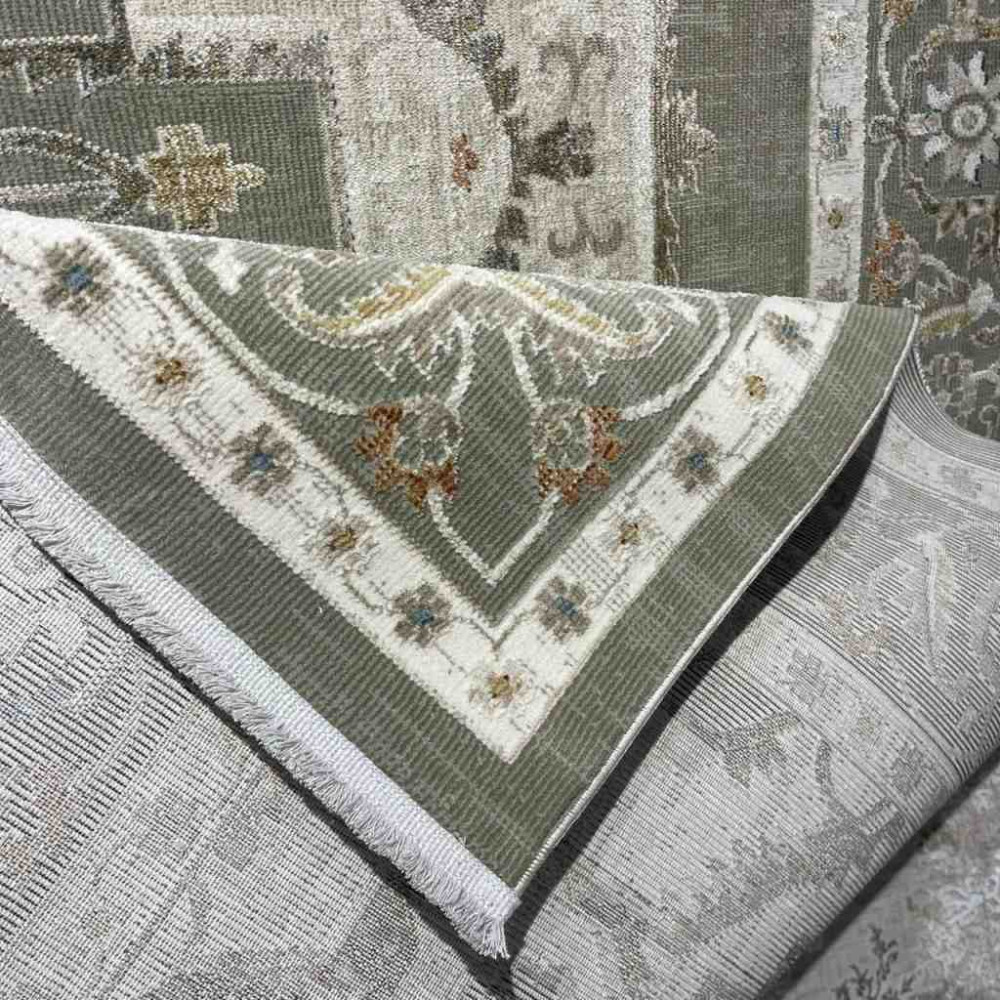 سجاد تركي بوهيمي اورنات G0641A اخضر مقاس 100*300