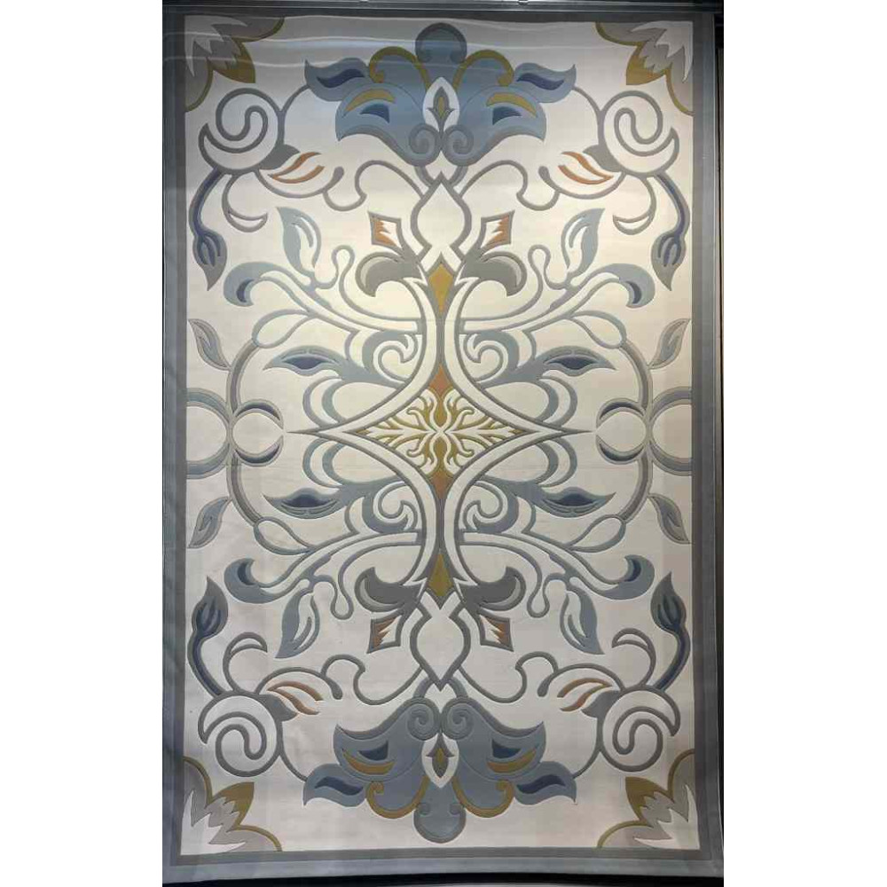 سجاد تركي بالاس S0190A ابيض سماوي مقاس 500*600