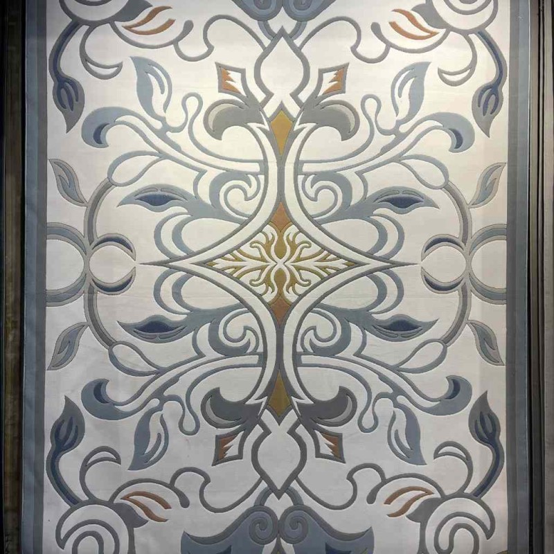 سجاد تركي بالاس S0190A ابيض سماوي مقاس 400*400