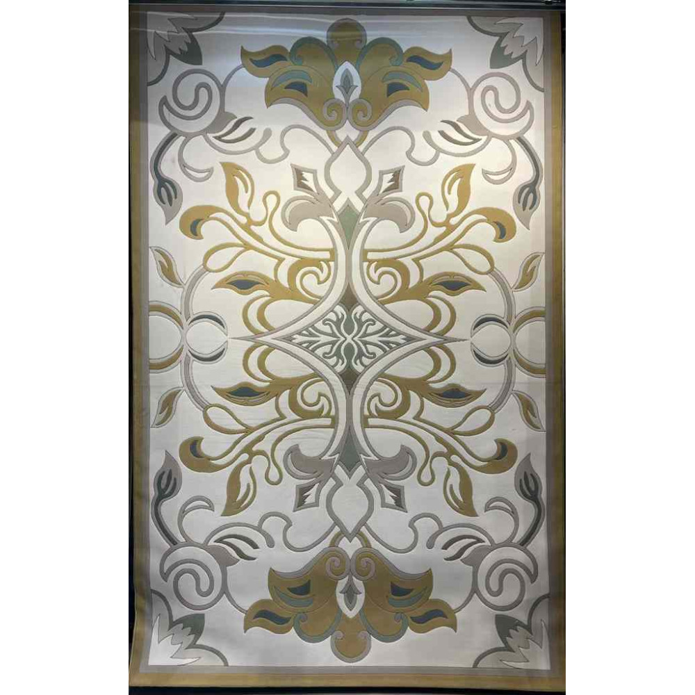 سجاد تركي بالاس S0190A  ابيض ذهبي مقاس 150*230