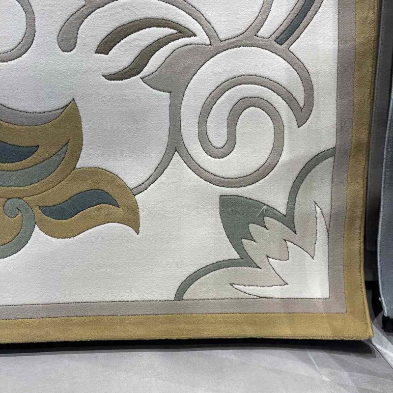 Turkish Palace Carpet S0190A Sky White golden Size 200*300