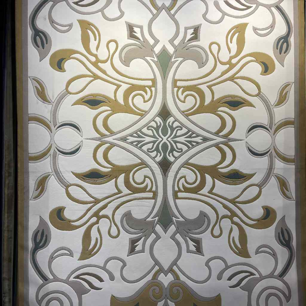 سجاد تركي بالاس S0190A  ابيض ذهبي مقاس 150*230