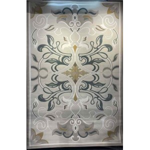 سجاد تركي بالاس S0190A  ابيض رصاصي مقاس 400*500