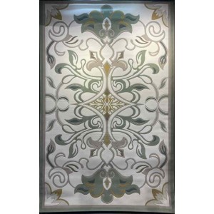 سجاد تركي بالاس S0190A  ابيض اخضر مقاس 100*200