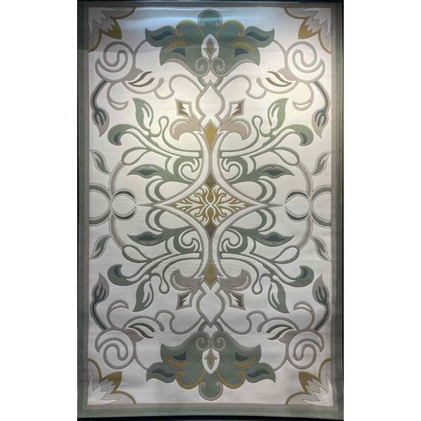 سجاد تركي بالاس S0190A  ابيض اخضر مقاس 250*350