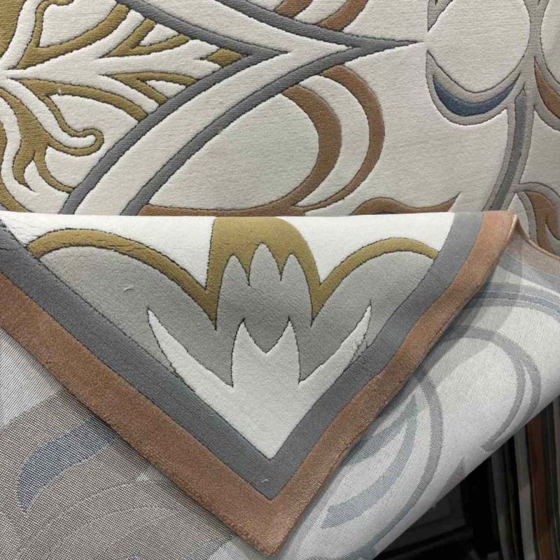 Turkish Palace Carpet S0190A Sky White terra Size 500*600
