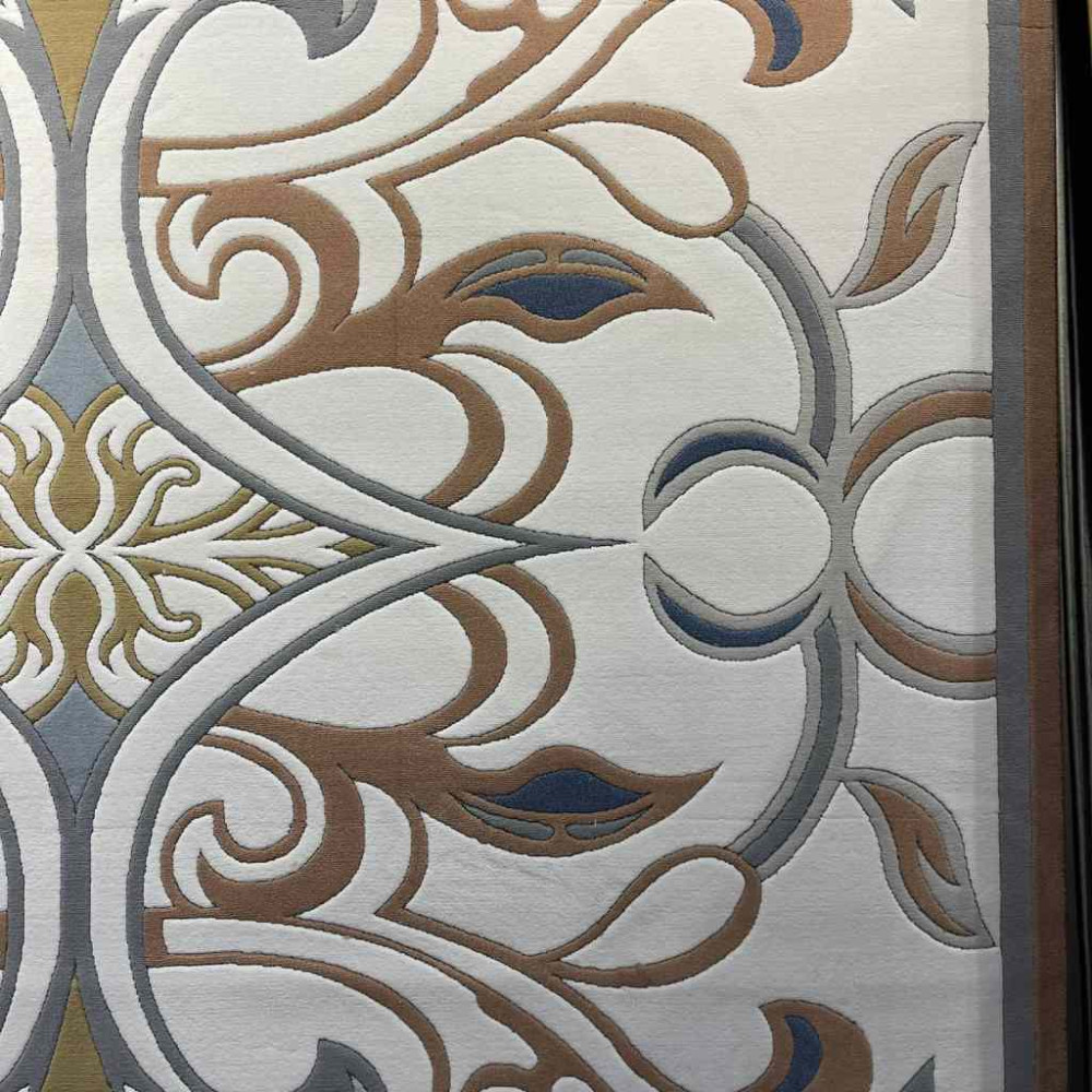 سجاد تركي بالاس S0190A  ابيض تيرا مقاس 500*600