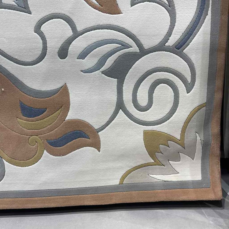 Turkish Palace Carpet S0190A Sky White terra Size 500*600