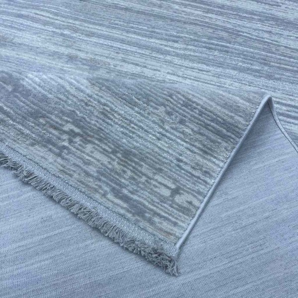 Turkish pearl carpet 26815A gray white size 100*300