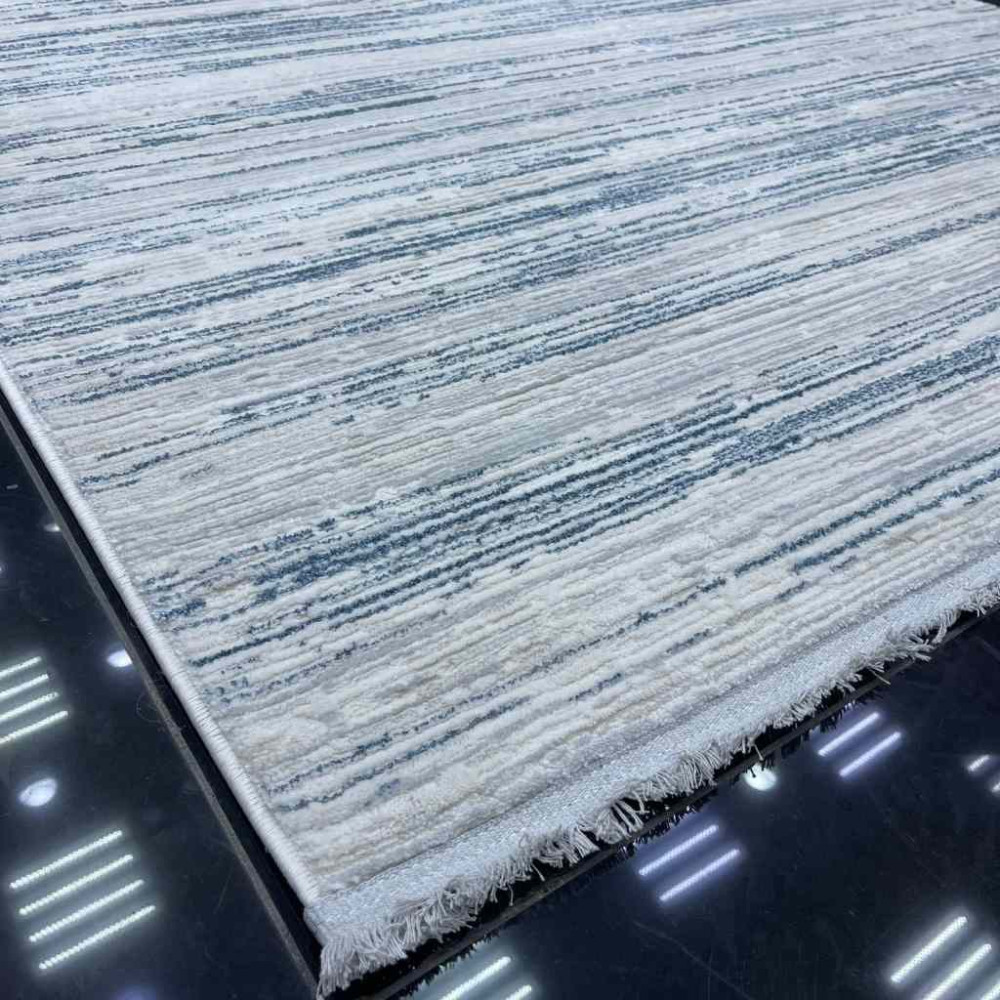 سجاد بيرل تركي 26815A كريم سماوي مقاس 80*150