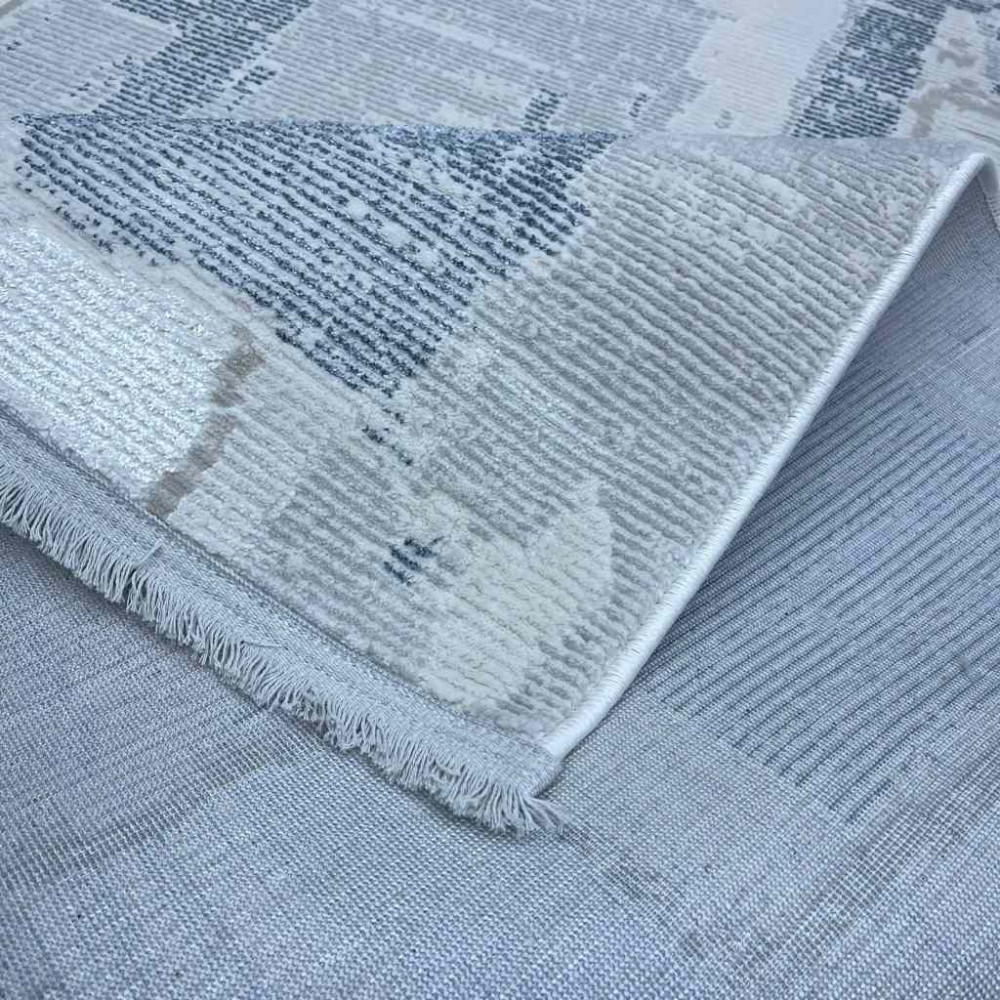 سجاد بيرل تركي 28627A كريم سماوي مقاس 250*350