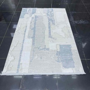 سجاد بيرل تركي 28627A كريم سماوي مقاس 300*400