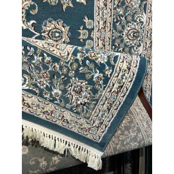 سجاد تركي صفوان كلاسيك سميك ناعم 40571 سماوي مقاس 300*400