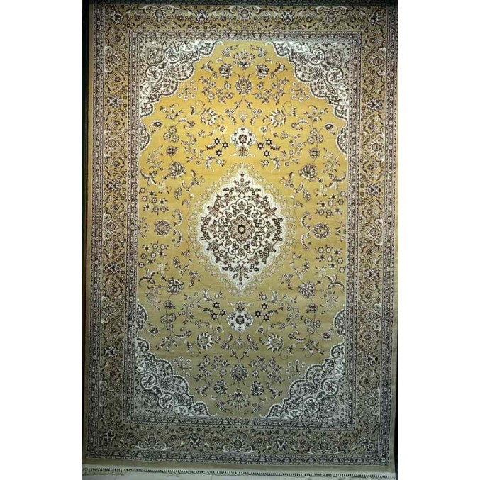 سجاد تركي صفوان كلاسيك سميك ناعم 40571 ذهبي مقاس 100*400