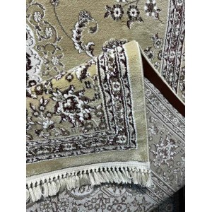 سجاد تركي صفوان كلاسيك سميك ناعم 40571 ذهبي مقاس 400*600