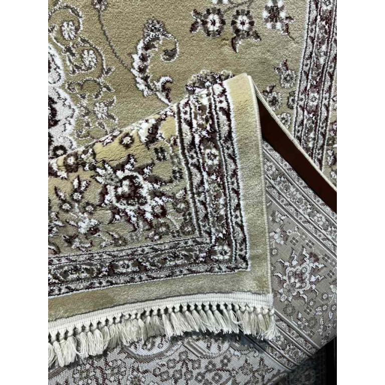 سجاد تركي صفوان كلاسيك سميك ناعم 40571 ذهبي مقاس 100*400