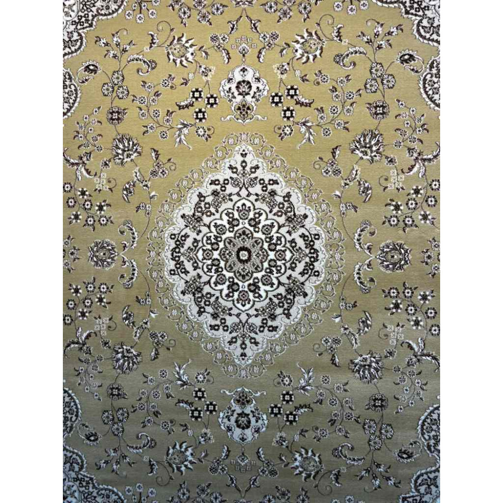 سجاد تركي صفوان كلاسيك سميك ناعم 40571 ذهبي مقاس 100*200