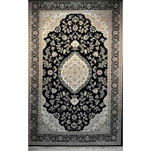 سجاد تركي صفوان كلاسيك سميك ناعم 40571 كحلي مقاس 100*200