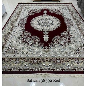 سجاد تركي صفوان كلاسيك سميك ناعم 38592 احمر مقاس 200*300